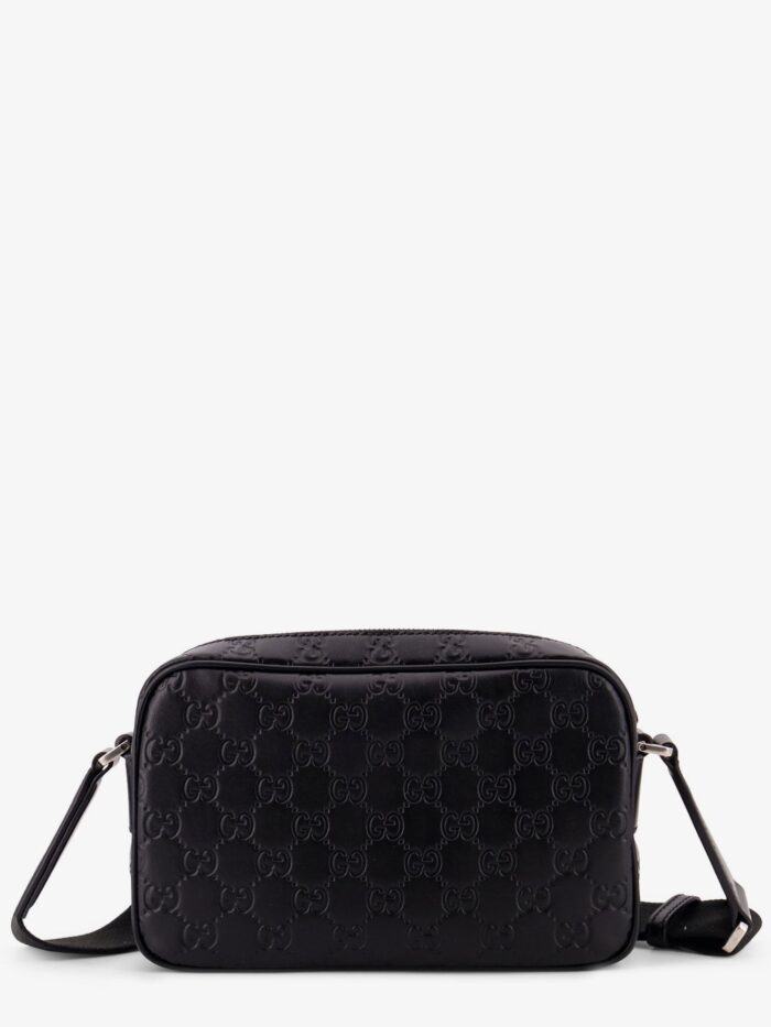 Gucci GG Emblem Leather Crossbody Bag