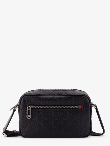 Gucci GG Emblem Leather Crossbody Bag