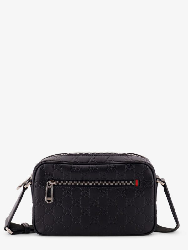 Gucci GG Emblem Leather Crossbody Bag