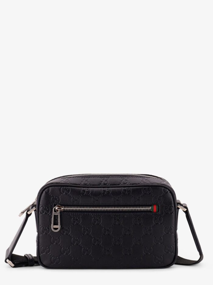 Gucci GG Emblem Leather Crossbody Bag