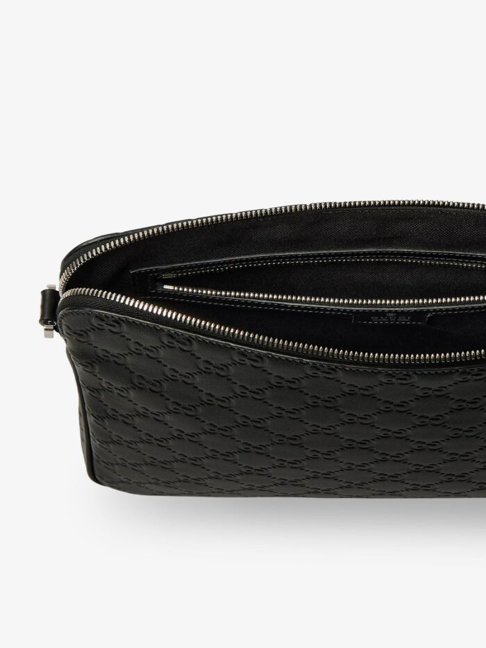 Gucci GG Emblem Leather Crossbody Bag