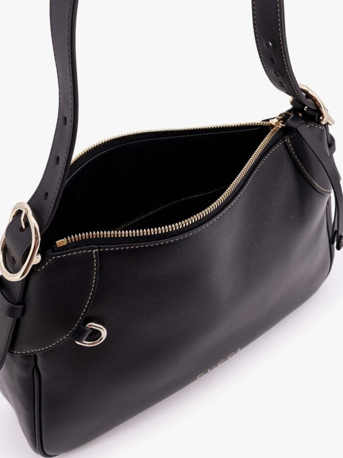 Gucci GG Emblem Leather Shoulder Bag