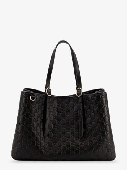 Gucci GG Emblem Leather Shoulder Bag