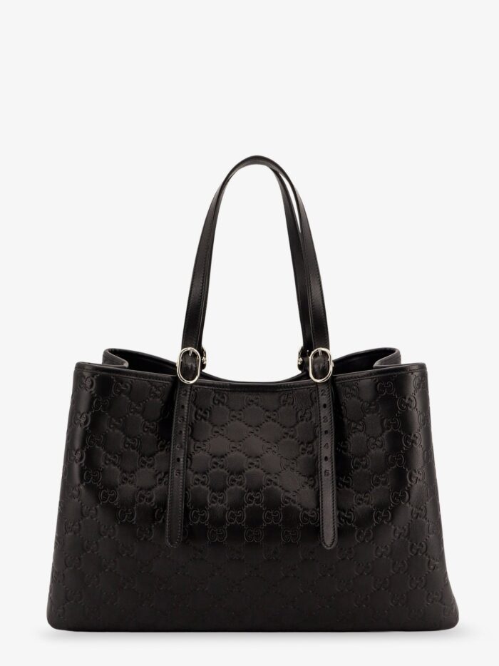 Gucci GG Emblem Leather Shoulder Bag