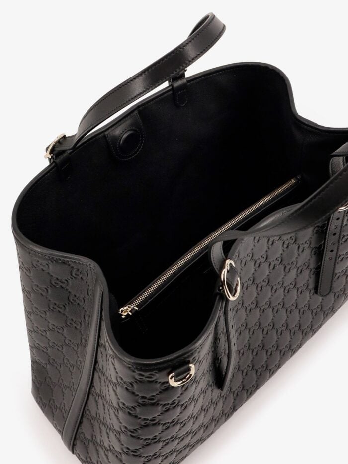 Gucci GG Emblem Leather Shoulder Bag