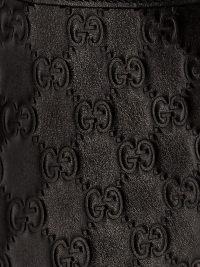 Gucci GG Emblem Leather Shoulder Bag