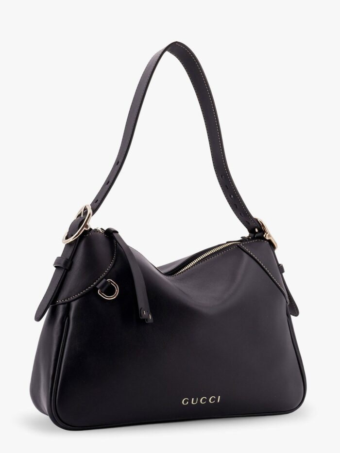Gucci GG Emblem Leather Shoulder Bag