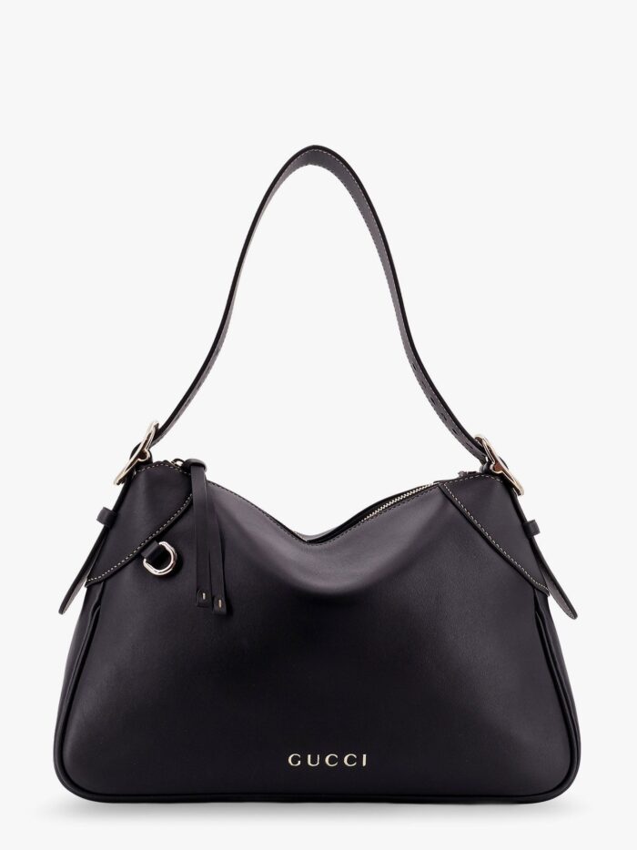 Gucci GG Emblem Leather Shoulder Bag