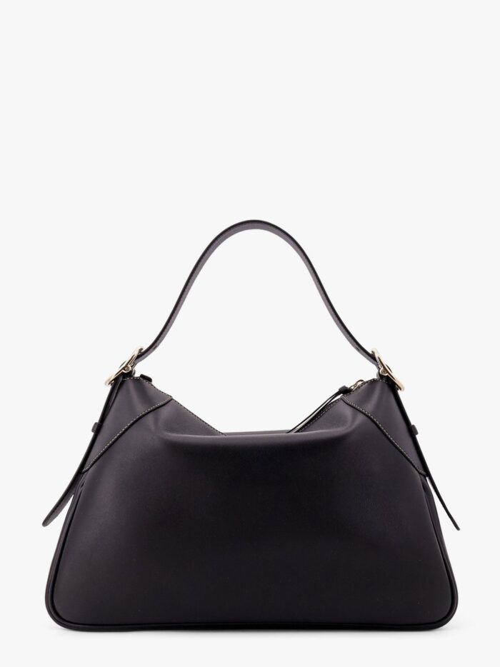 Gucci GG Emblem Leather Shoulder Bag With Frontal Logo