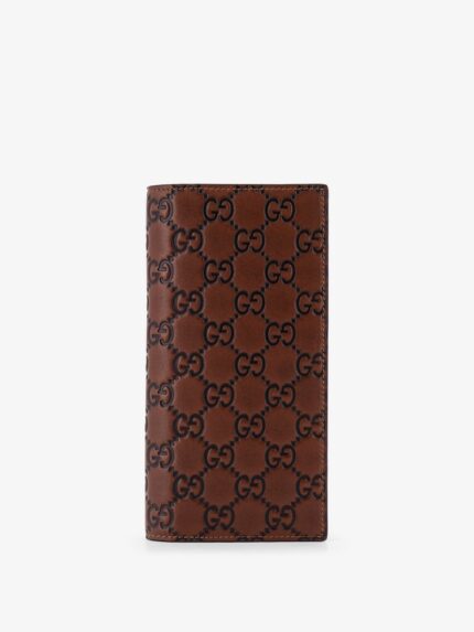 Gucci GG Emblem Leather Wallet With Embossed GG Motif