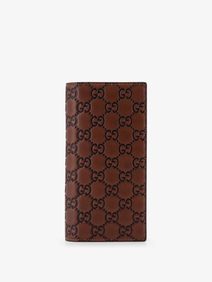 gucci gg emblem leather wallet with embossed gg motif Gucci GG Emblem Leather Wallet With Embossed GG Motif