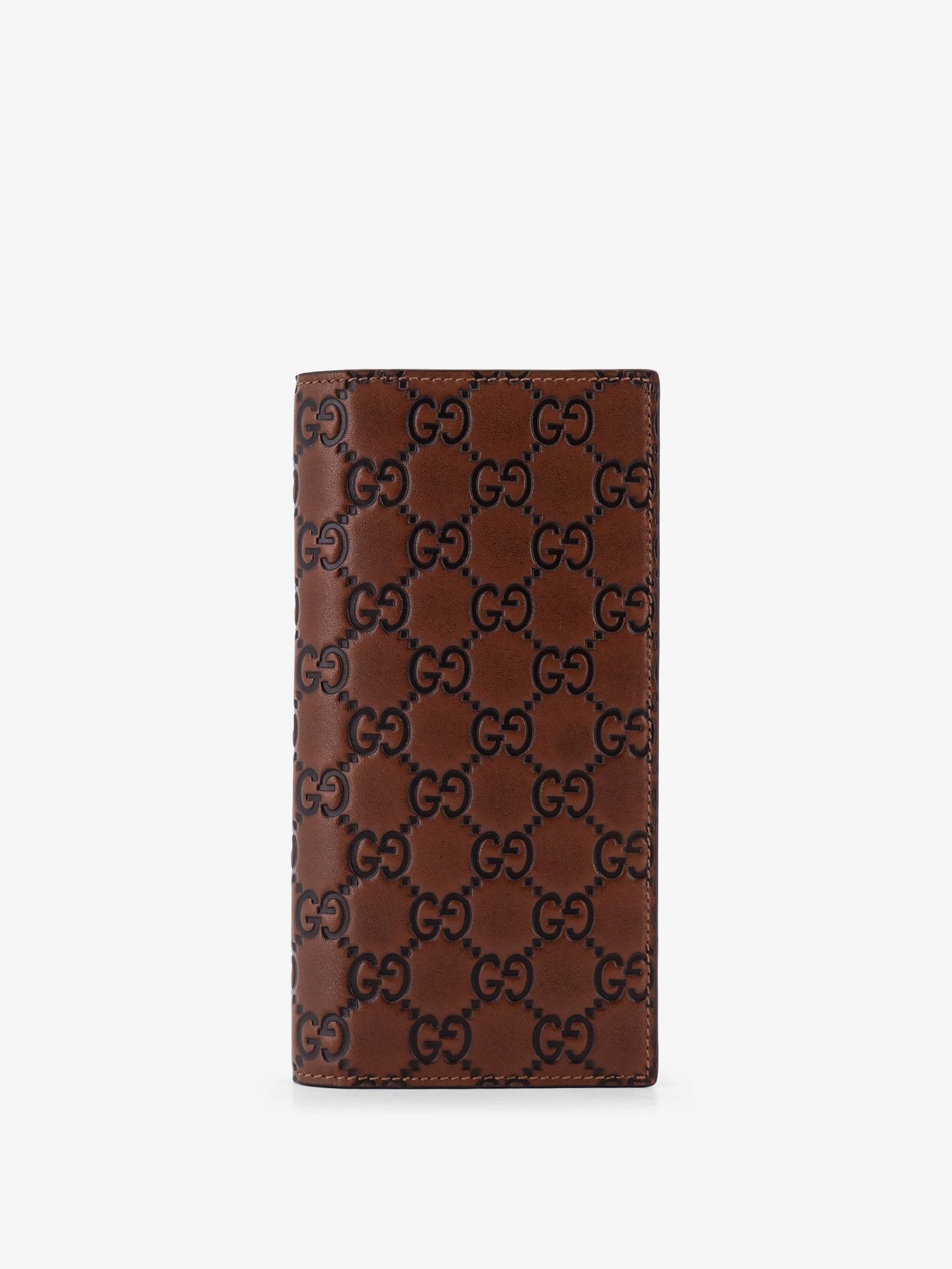 Gucci GG Emblem Leather Wallet With Embossed GG Motif