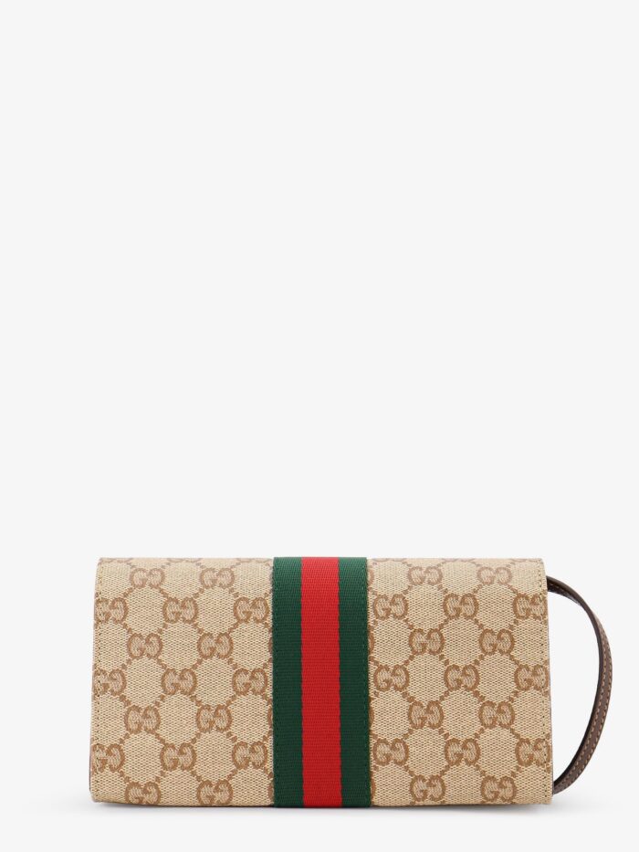 Gucci GG Fabric Shoulder Bag With Nastro Web Detail