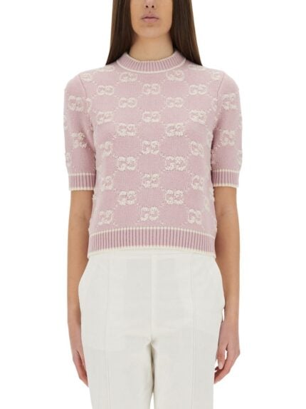 Gucci GG JACQUARD BOUCLÉ WOOL SWEATER