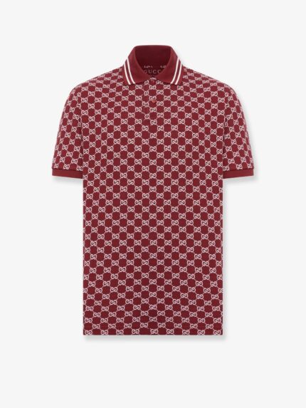 Gucci GG Jacquard Cotton Piquet Polo Shirt