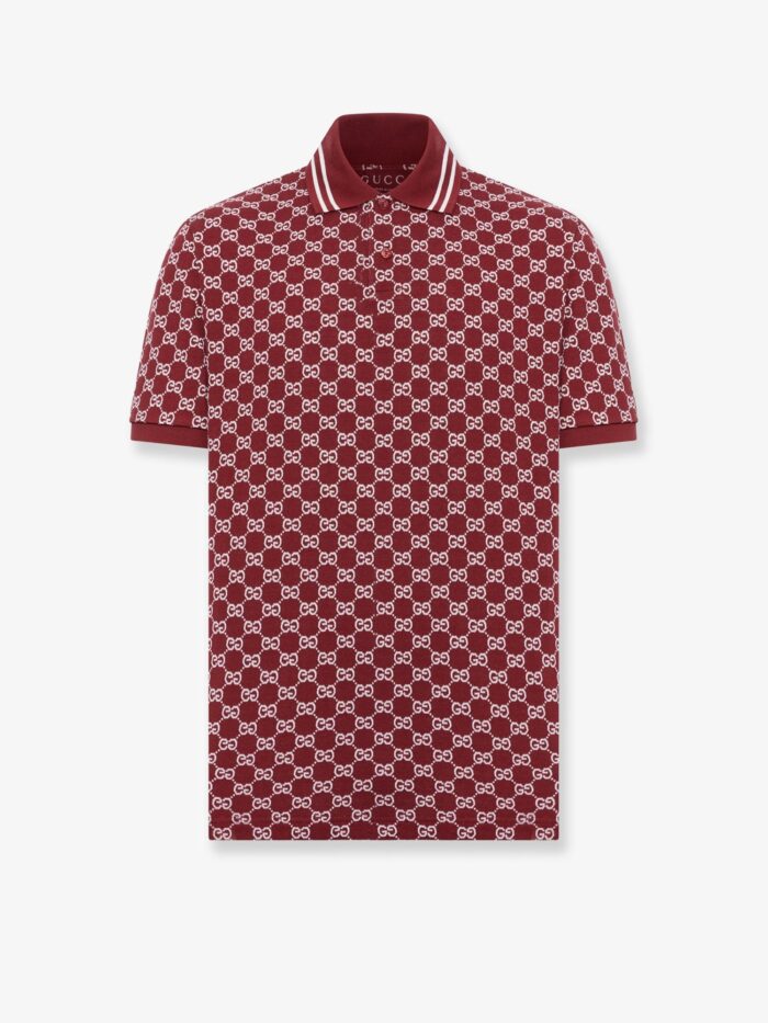 Gucci GG Jacquard Cotton Piquet Polo Shirt