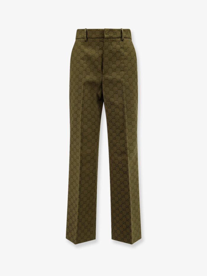Gucci GG Jacquard Cotton Trousers