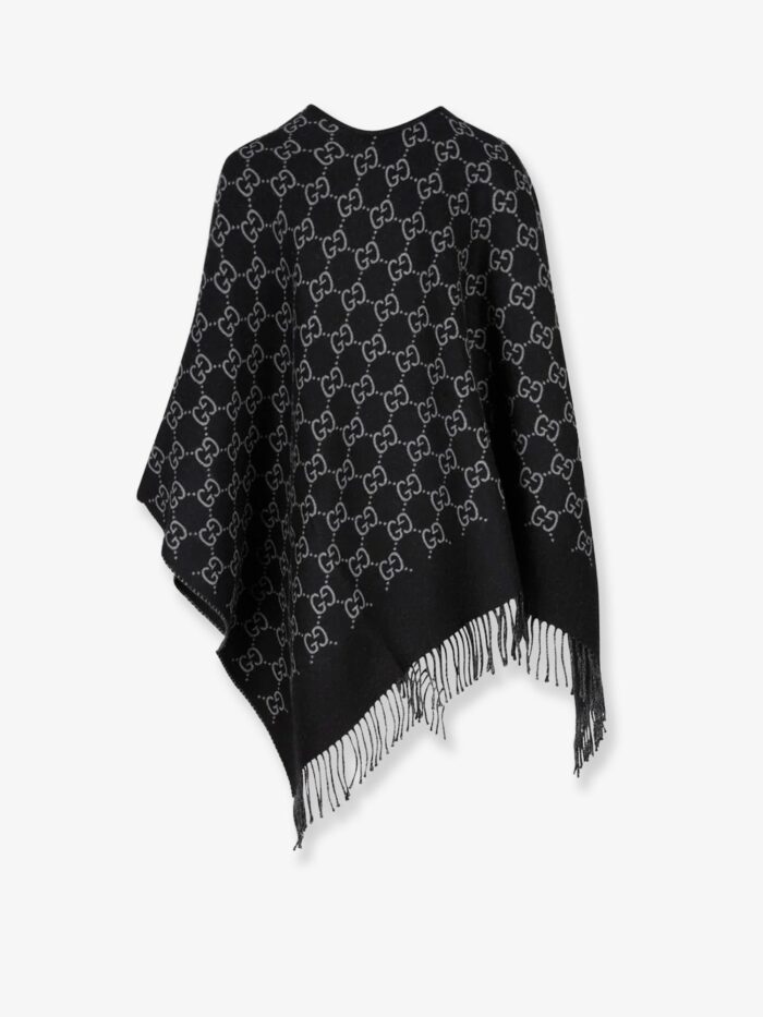 gucci gg jacquard wool cape Gucci GG Jacquard Wool Cape