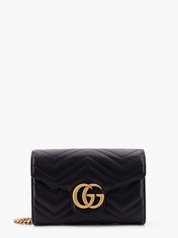 Gucci Gg Marmont Matelassé Leather Shoulder Bag With Frontal Logo