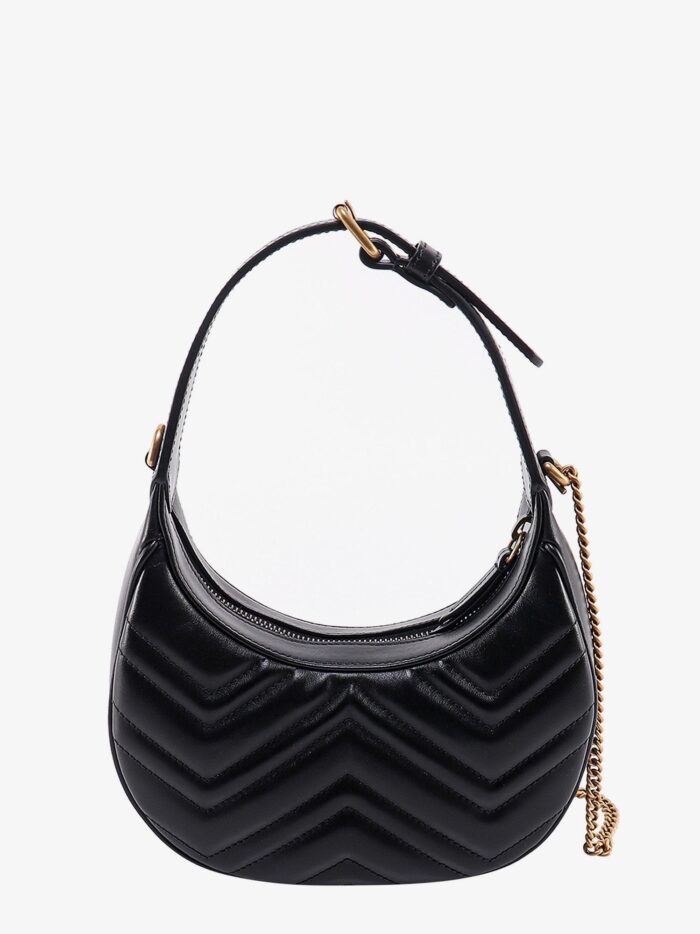 Gucci GG Marmont Quilted Leather Shoulder Bag With Metal GG Logo