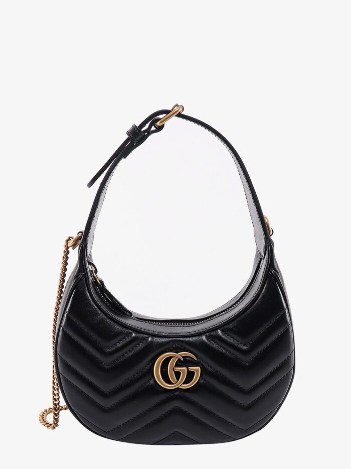 Gucci GG Marmont Quilted Leather Shoulder Bag With Metal GG Logo