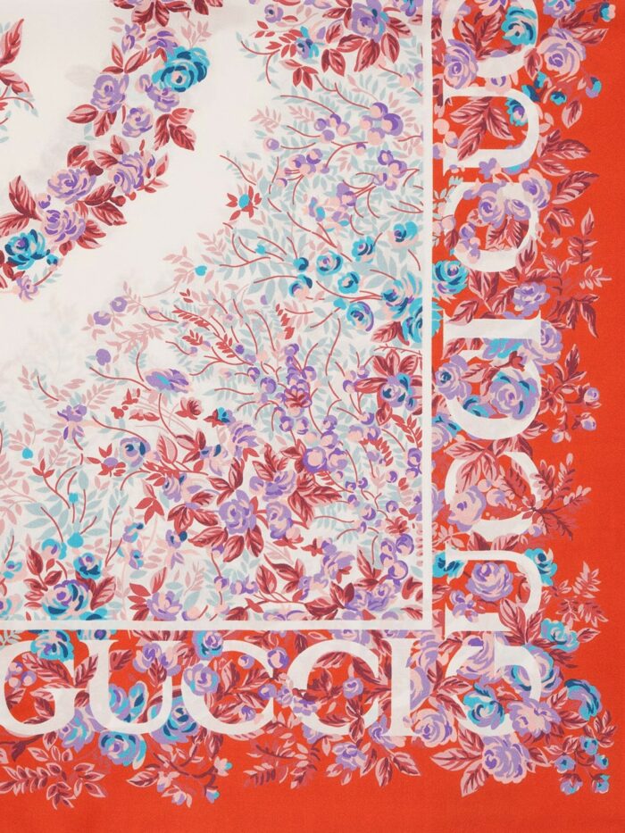 Gucci GG Rose Silk Foulard