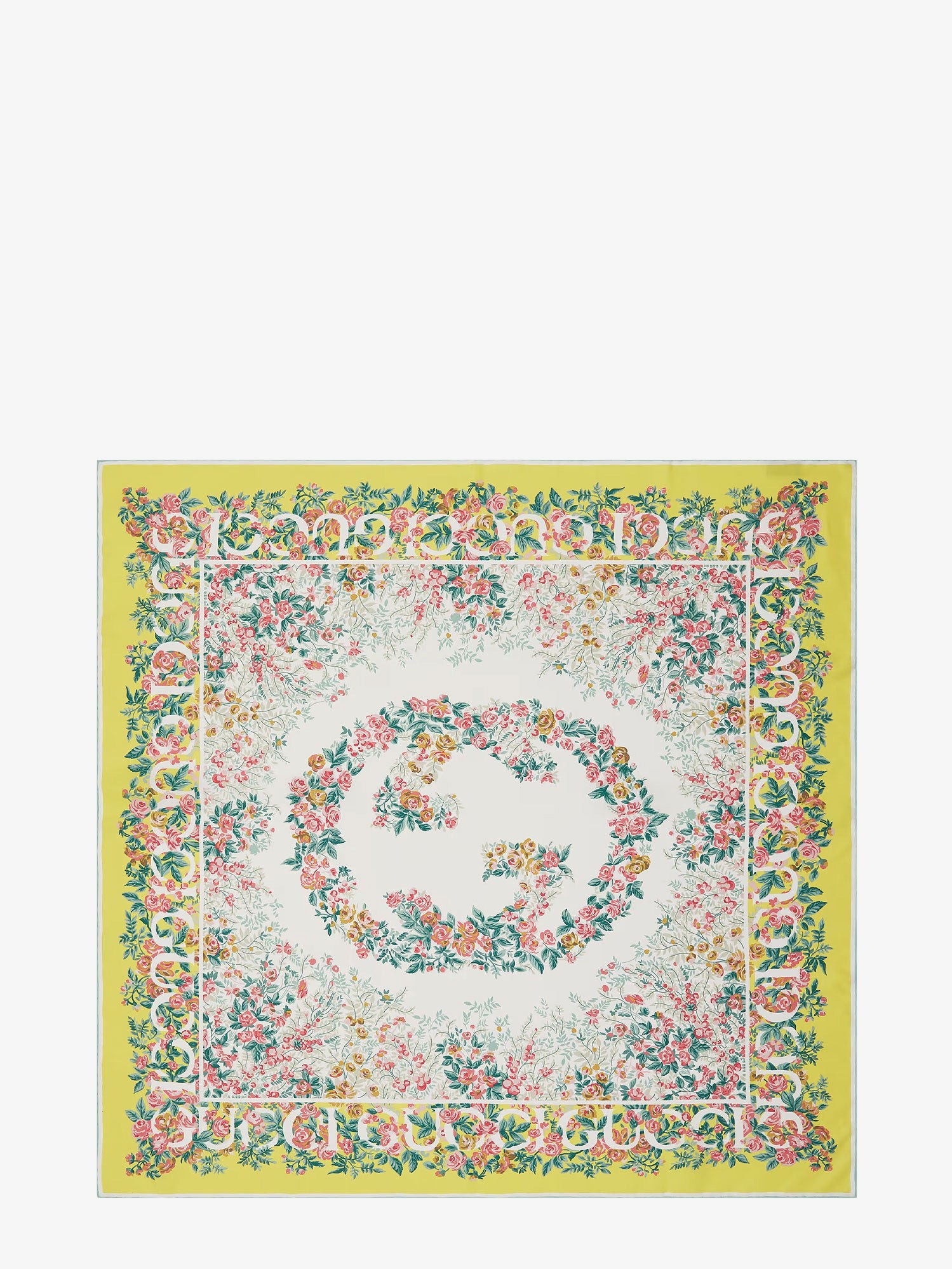 Gucci GG Rose Silk Foulard