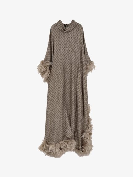 Gucci GG Silk Kaftano Dress