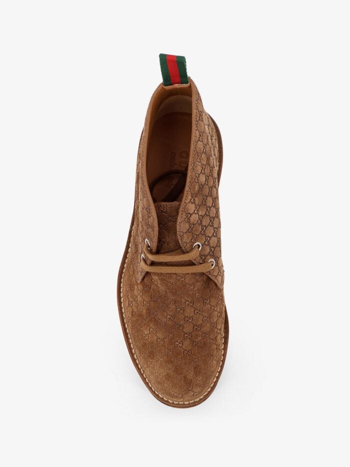 Gucci GG Suede Lace-up Boots