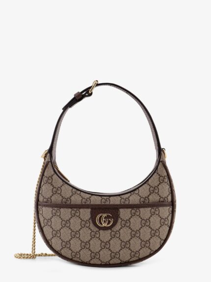 Gucci GG Supreme Fabric And Leather Mini Bag