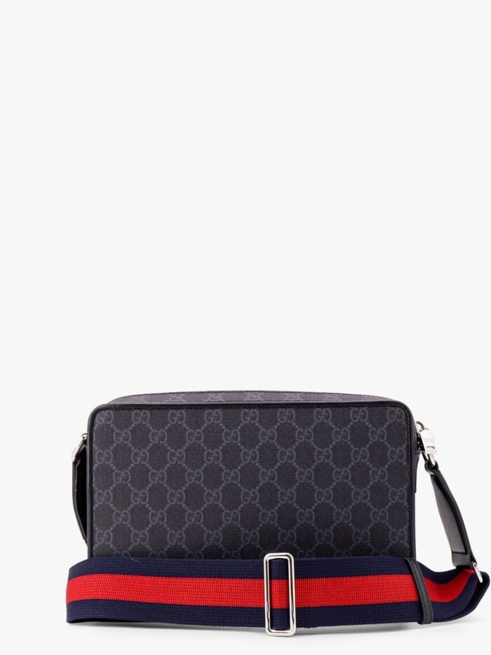 Gucci Gg Supreme Fabric And Leather Shoulder Bag