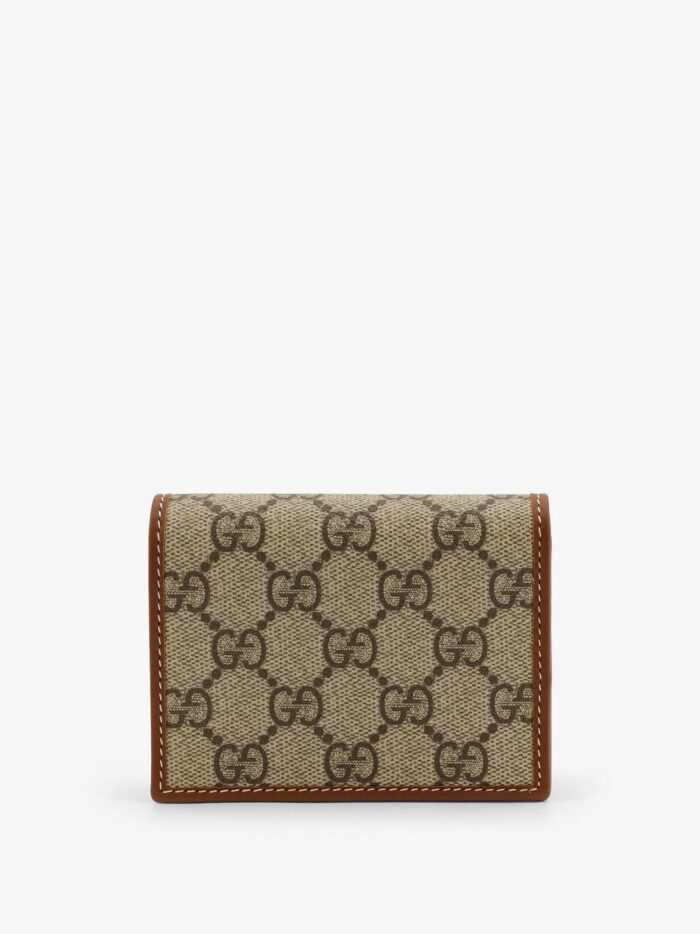 Gucci GG Supreme Fabric And Leather Wallet