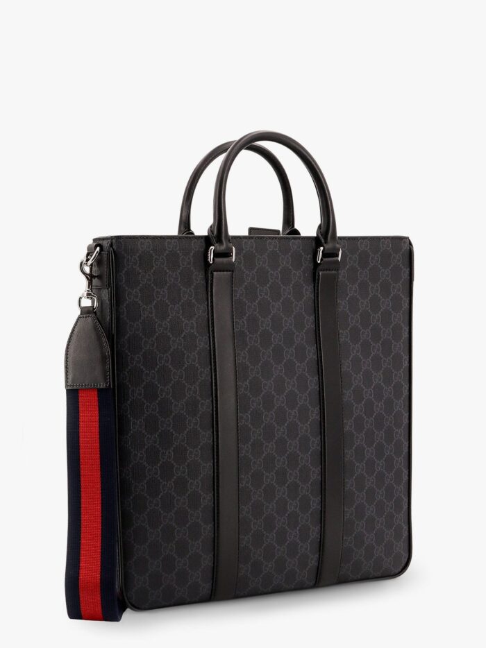 Gucci Gg Supreme Fabric Shopping Bag With Shoulder Strap