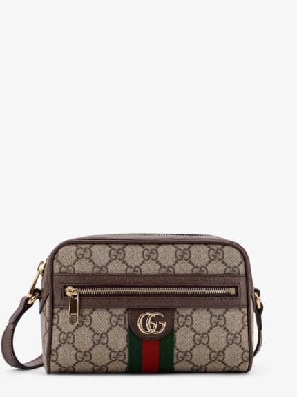 Gucci GG Supreme Fabric Shoulder Bag With Web Band