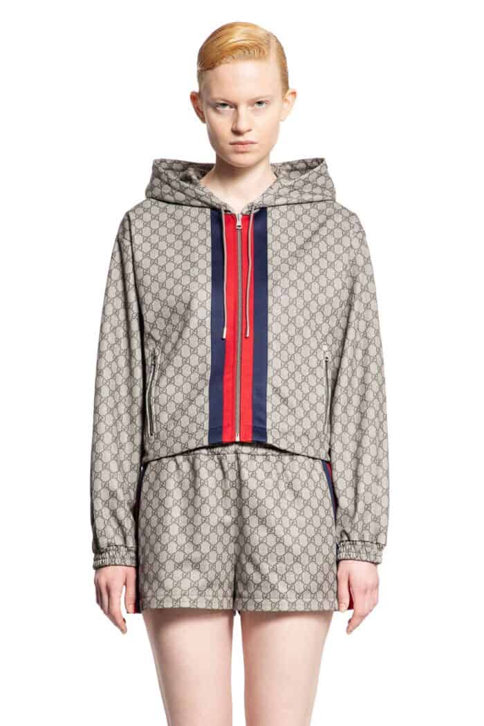 GUCCI Gg Technical Jersey Zip-up Jacket