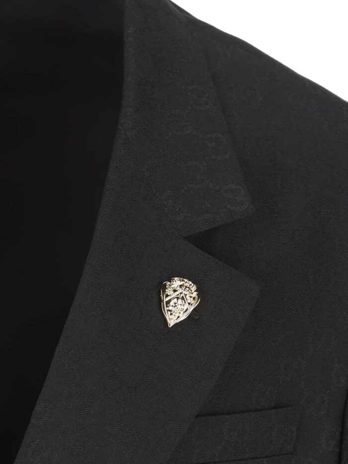 Gucci GG Wool Blend Single-breasted Blazer