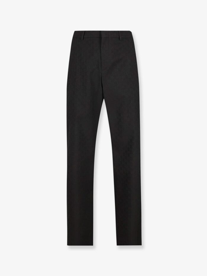 gucci gg wool blend trousers Gucci GG Wool Blend Trousers