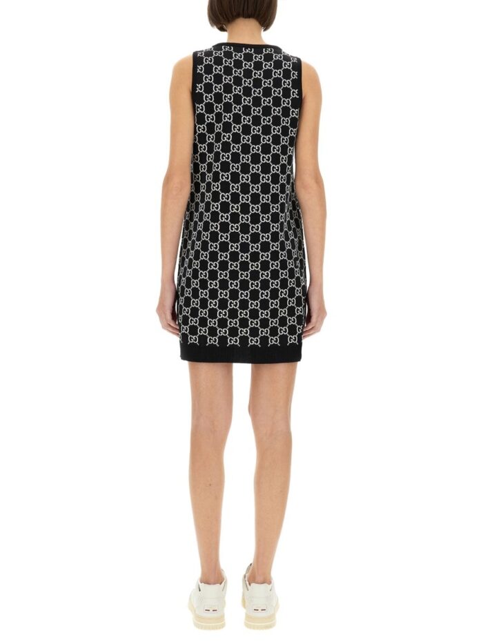 Gucci GG WOOL JACQUARD MINI DRESS