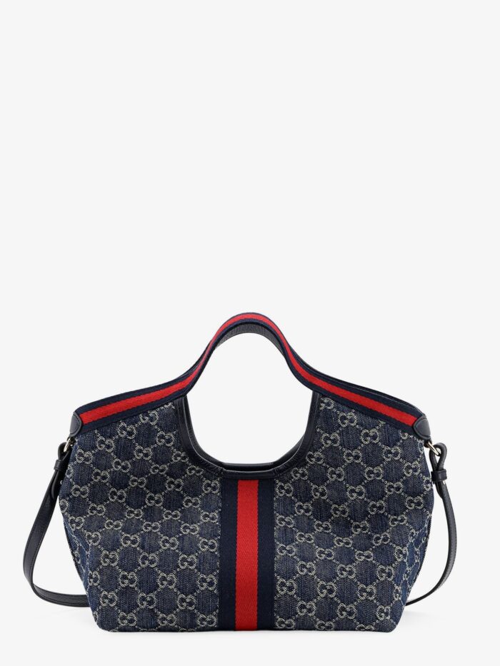 Gucci Giglio GG Denim Tote Bag