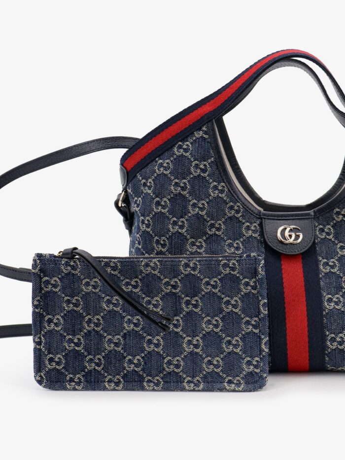 Gucci Giglio GG Denim Tote Bag