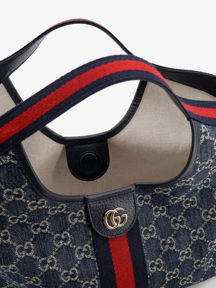 Gucci Giglio GG Denim Tote Bag