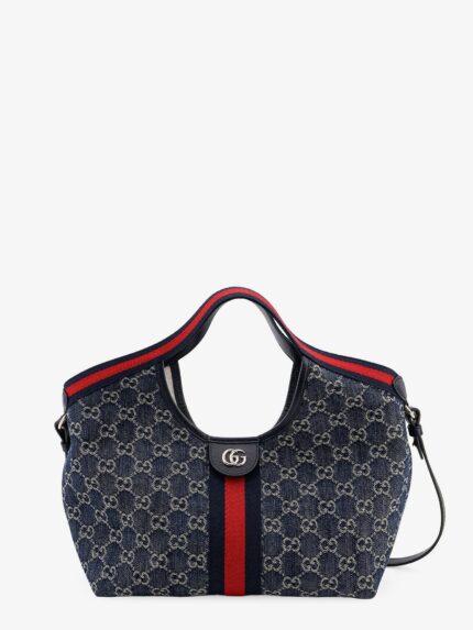 Gucci Giglio GG Denim Tote Bag
