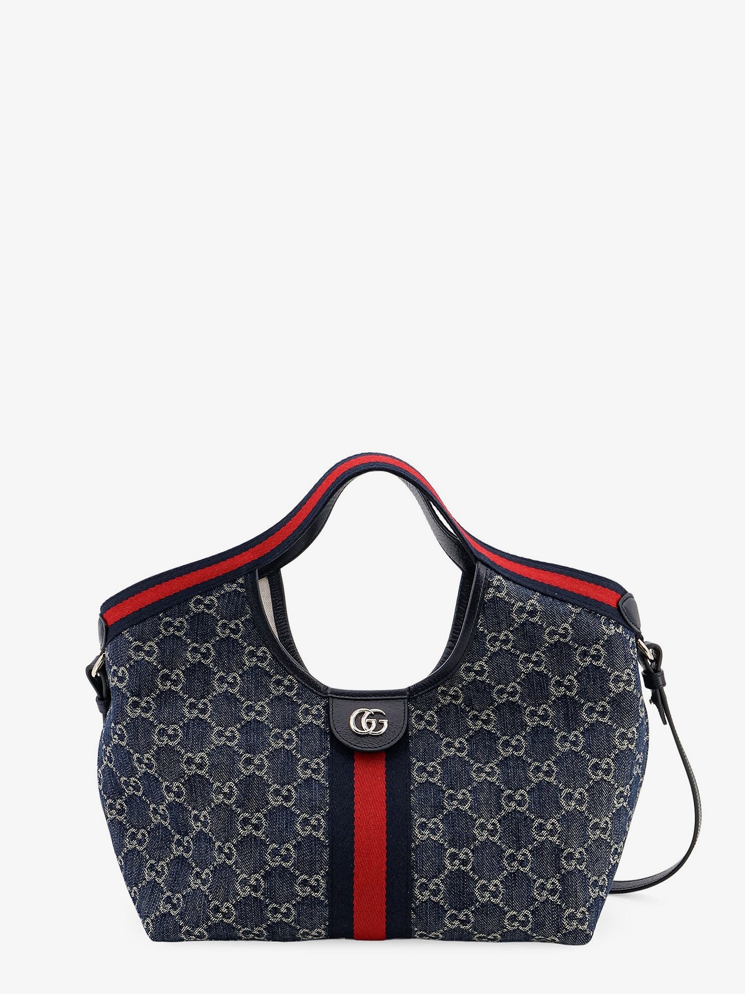 Gucci Giglio GG Denim Tote Bag