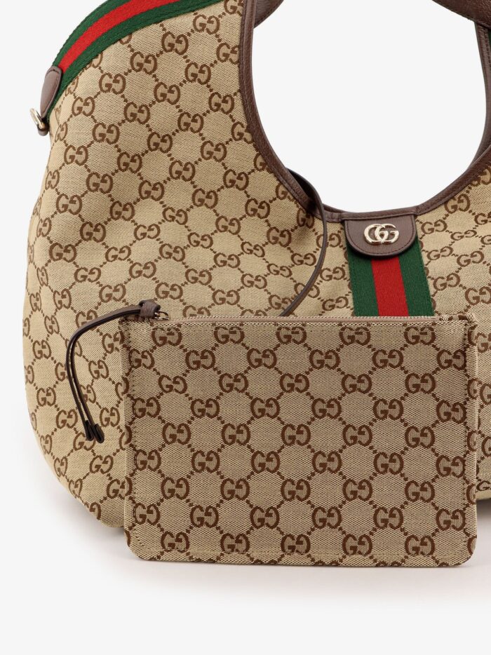 Gucci Giglio GG Supreme Fabric Shopping Bag