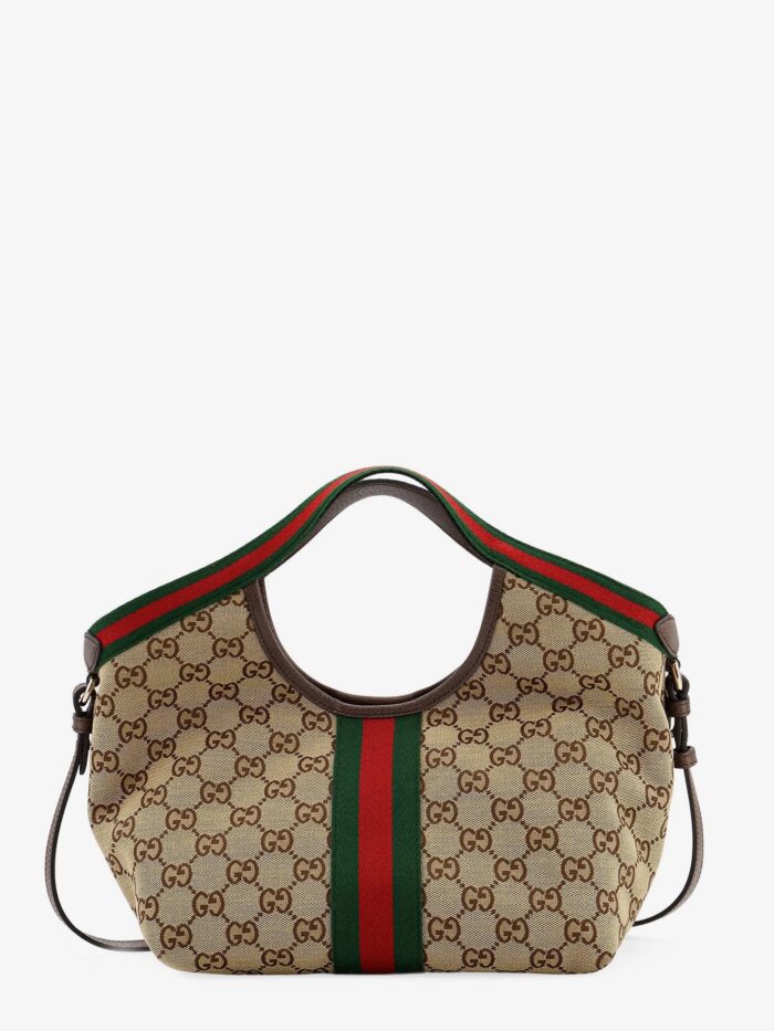gucci giglio tote bag in gg supreme canvas and leather Gucci Giglio Tote Bag In GG Supreme Canvas And Leather