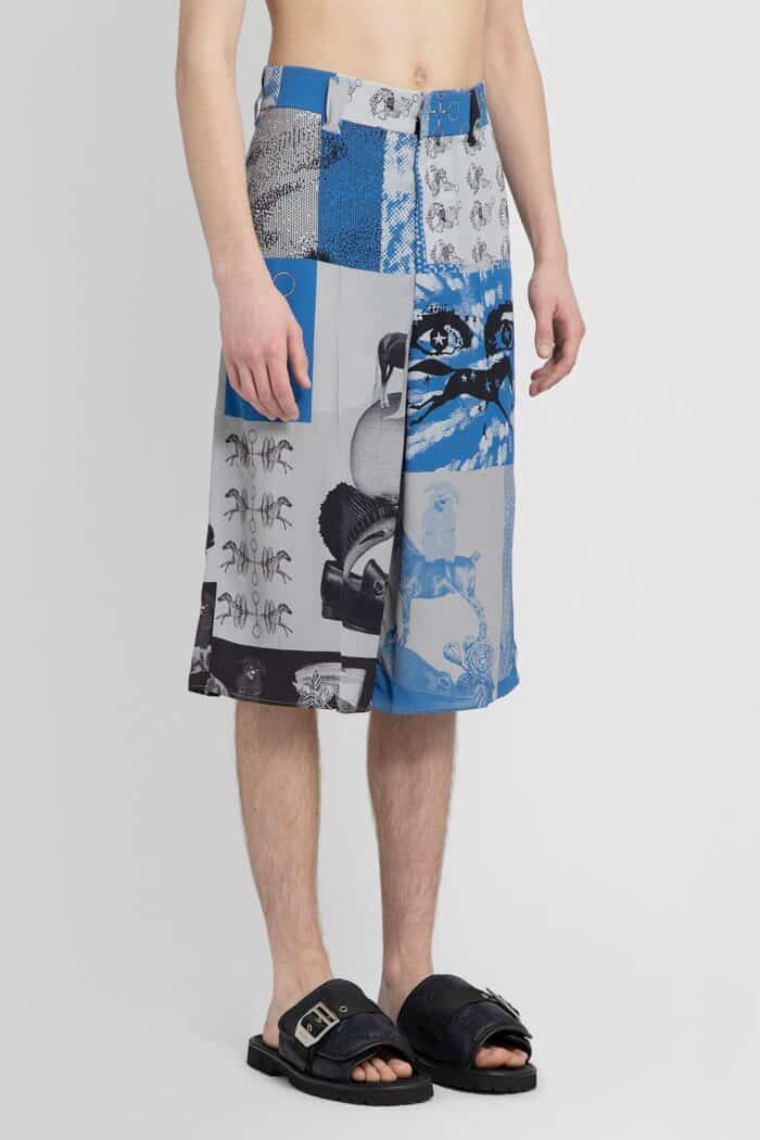 GUCCI Graphic Print Viscose Shorts