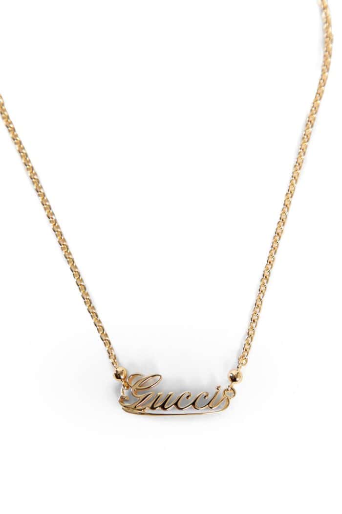 GUCCI Guci Script Necklace