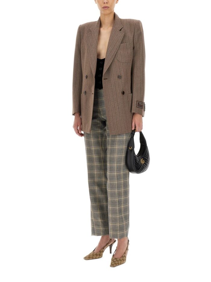 Gucci HERRINGBONE WOOL JACKET