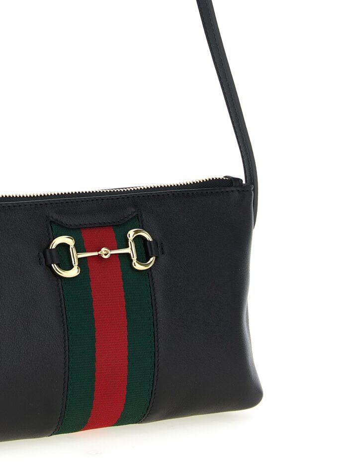 'Gucci Horsebit Web' Shoulder Bag