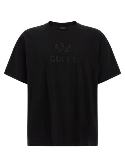 'Gucci Incrocio GG' Embroidered T-shirt